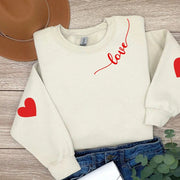 Damen Sweatshirt mit Herzen-Design und lässigem Schnitt