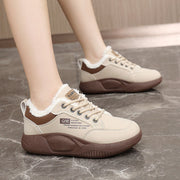 Damen warme Winter Sneakers mit weichem Fleece-Futter