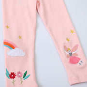 Mädchen Leggings mit verspieltem Feen- und Regenbogen-Design Drune