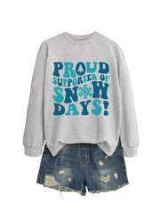 Damen Sweatshirt mit kreativem Aufdruck und lässigem Schnitt