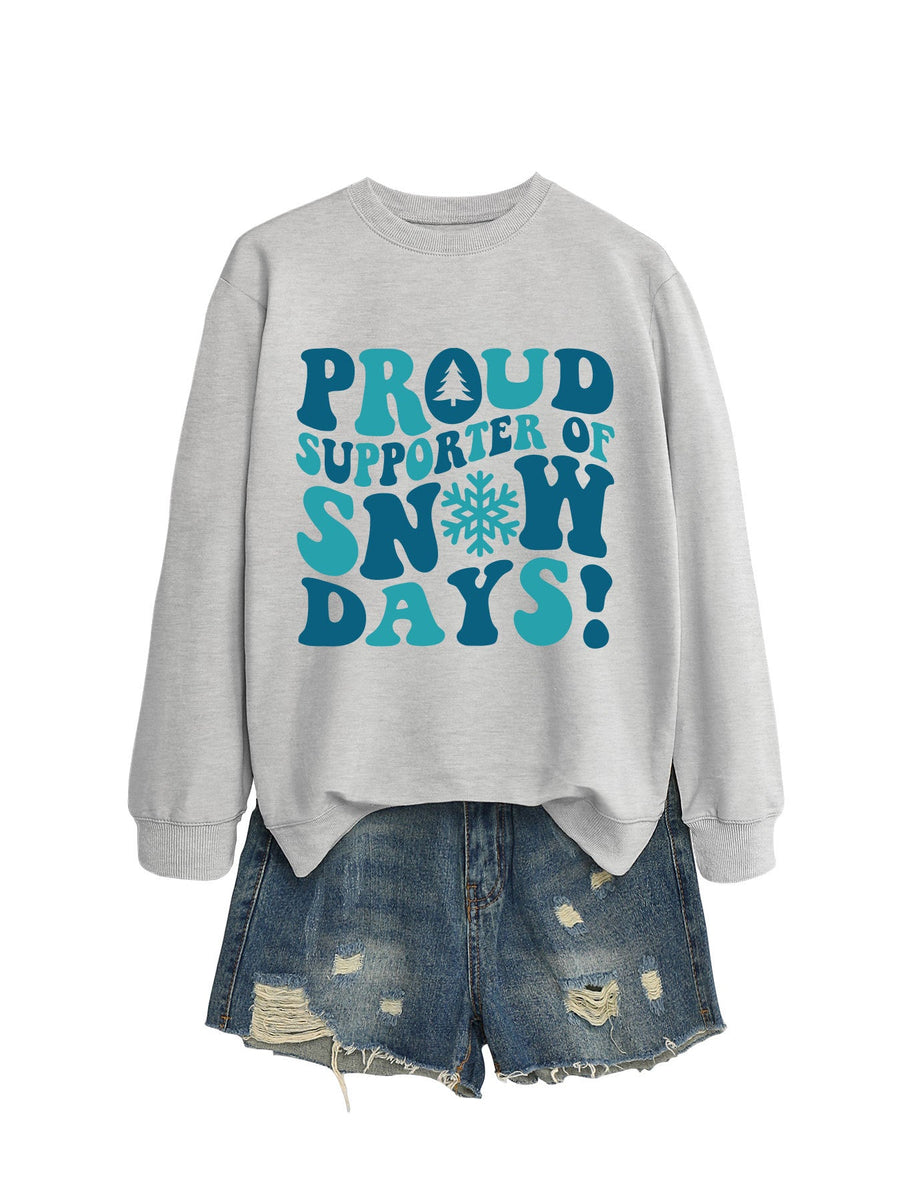 Damen Sweatshirt mit kreativem Aufdruck und lässigem Schnitt