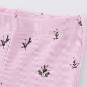 Mädchen Schlagleggings mit floralem Muster Drune