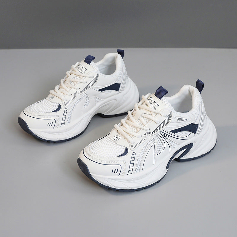 Damen Sportliche Sneakers mit atmungsaktiver Mesh-Oberfläche und stoßdämpfender Laufsohle