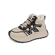 Damen High-Top Sneakers mit samtigem Innenfutter und rutschfester Sohle