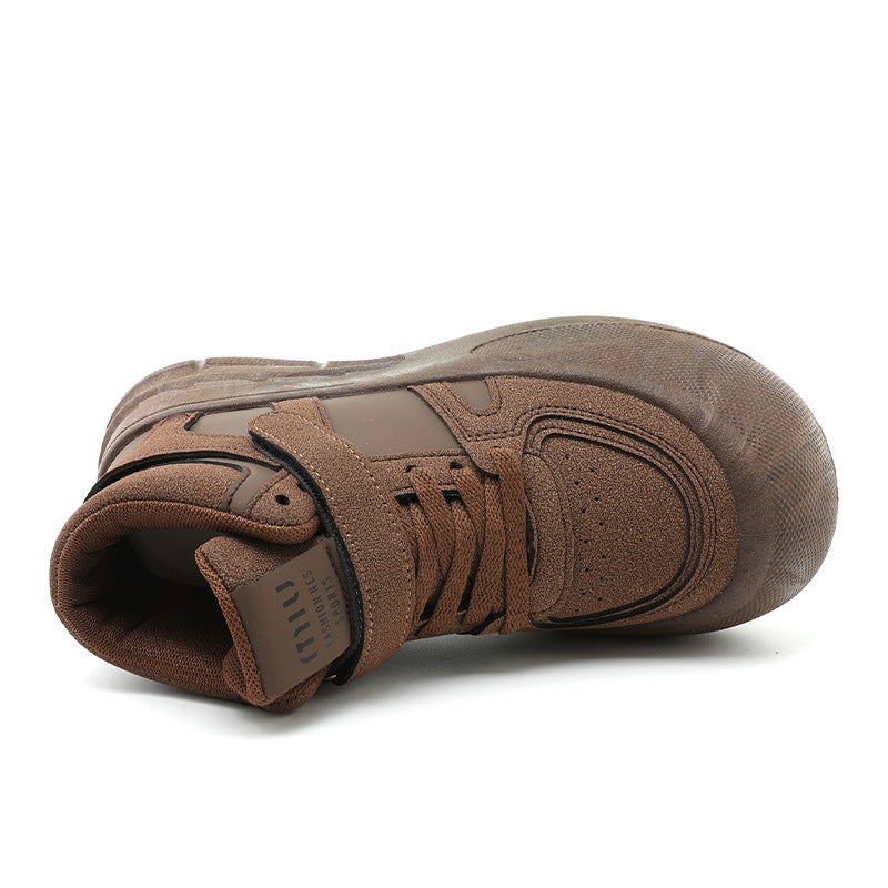 Damen Sportliche High-Top Sneakers mit praktischem Klettverschluss und strapazierfähigem Obermaterial