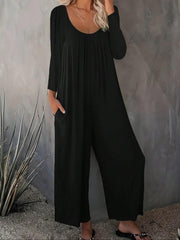 Damen Weitgeschnittenes Jumpsuit mit praktischen Taschen und modernem Schnitt