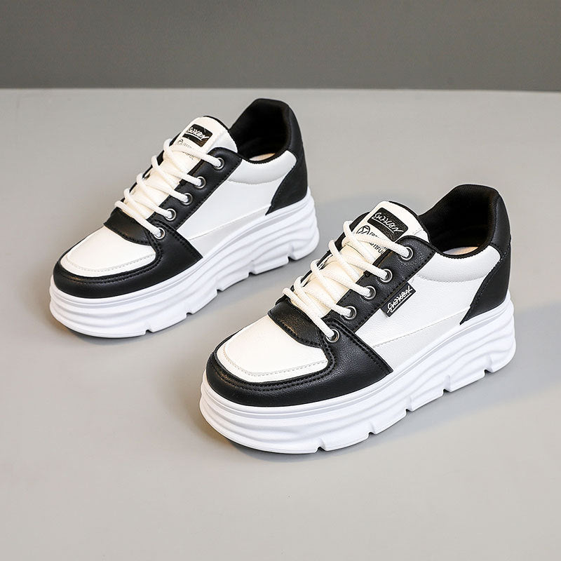 Damen modische Plateau-Sneaker mit komfortabler Dämpfung