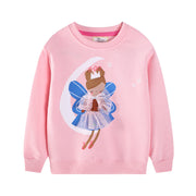 Mädchen Sweatshirt mit verspieltem Prinzessinnen-Motiv Drune