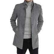 Herren eleganter multifunktionaler Langmantel Aliams