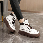 Damen Winterliche High-Top Sneakers mit dämpfender Laufsohle und robustem Profil