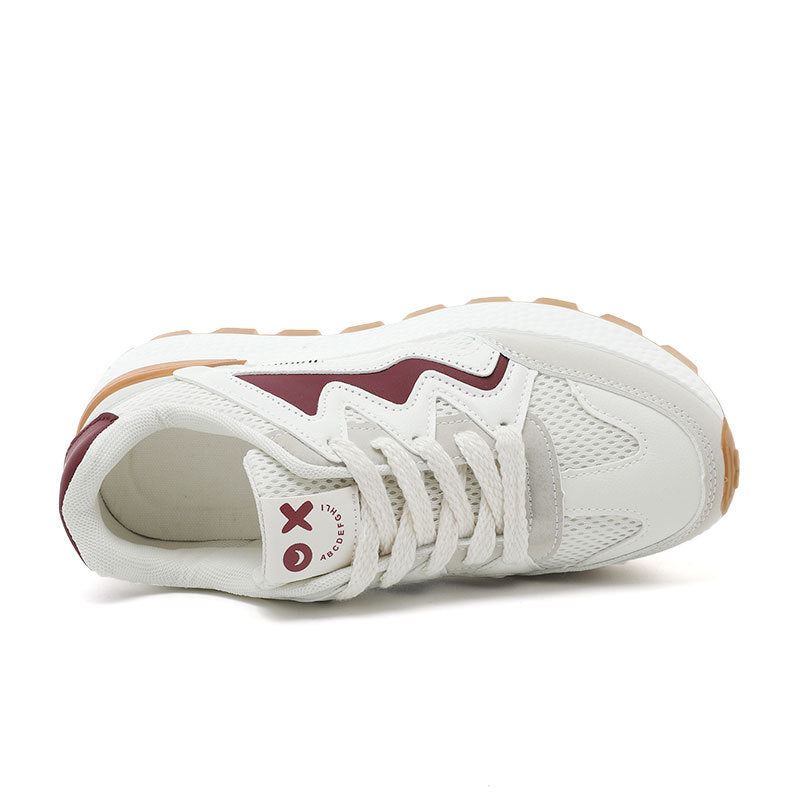 Damen Sportliche Freizeitsneaker mit atmungsaktiver Mesh-Oberfläche und dämpfender Laufsohle