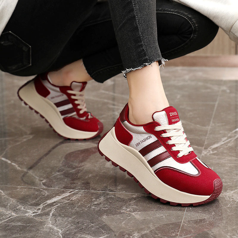 Damen Chunky Sneakers mit ergonomischer Dämpfung und rutschfester Laufsohle