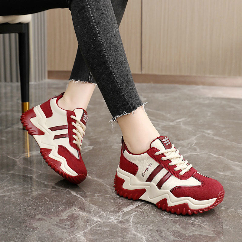 Damen Sportliche Chunky Sneakers mit rutschfester Sohle und atmungsaktivem Obermaterial