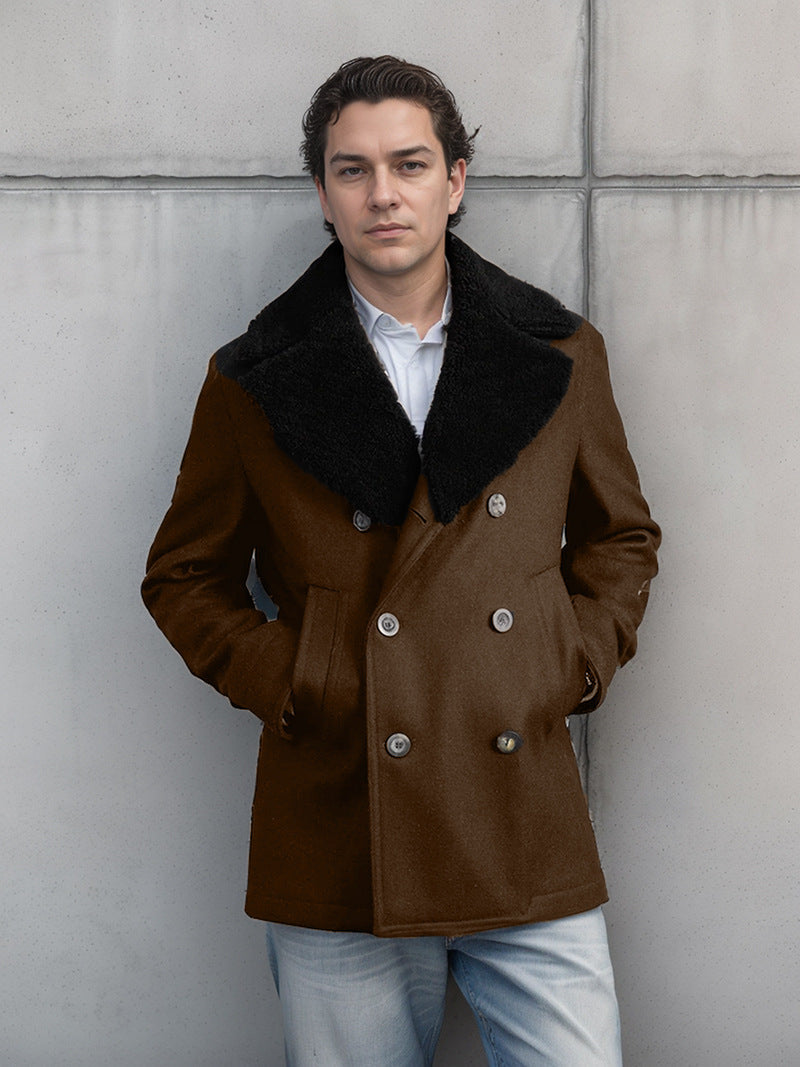 Herren eleganter Lammfell-Bomberjacke Aliams