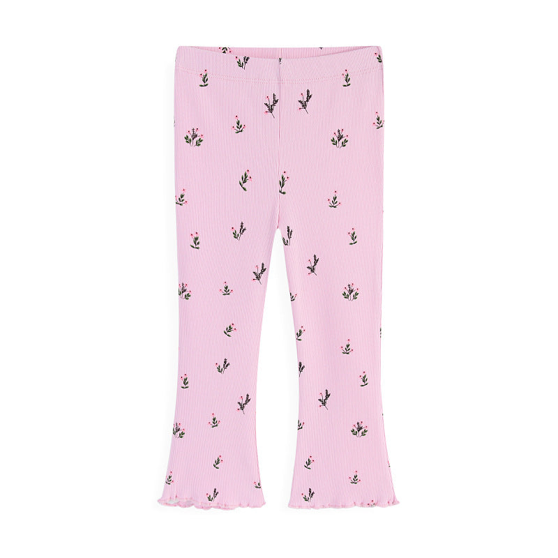 Mädchen Schlagleggings mit floralem Muster Drune