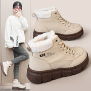 Damen High-Top Winterstiefel mit isolierendem Kunstfellfutter und rutschfester Sohle