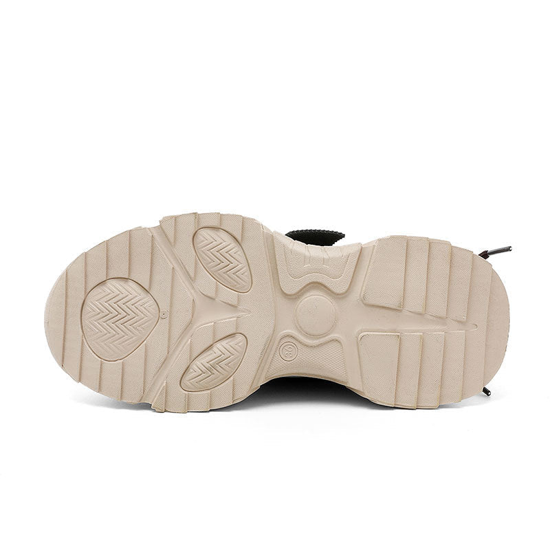 Damen Sportliche Chunky Sneakers mit exklusivem Mustermix und strapazierfähigem Obermaterial
