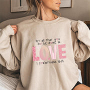Damen Sweatshirt mit inspirierendem Druck und bequemer Passform