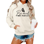 Damen Kapuzenpullover mit kreativem Motiv und bequemer Schnittführung