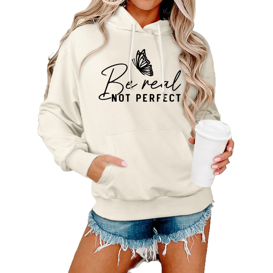 Damen Kapuzenpullover mit kreativem Motiv und bequemer Schnittführung