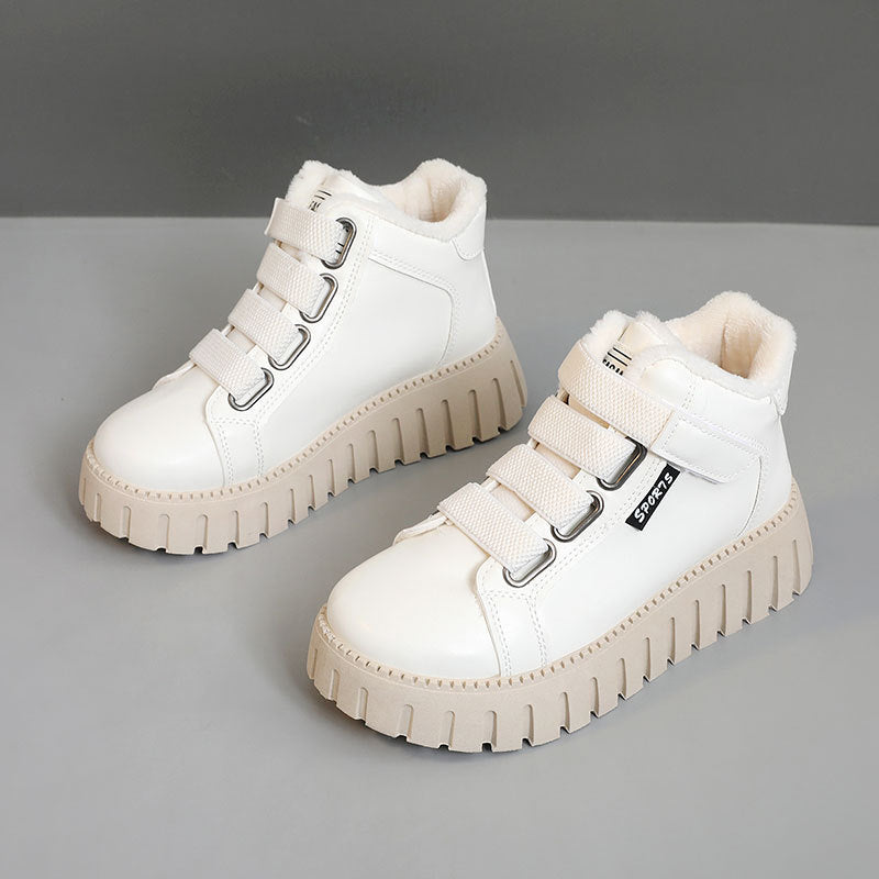 Damen High-Top Sneakers mit gefüttertem Innenbereich und rutschfester Profilsohle
