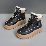 Damen Winterliche High-Top Stiefel mit warmem Innenfutter und rutschfester Sohle