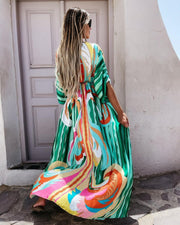Elegantes Kurzarm Kleid für Schwingende Tänze