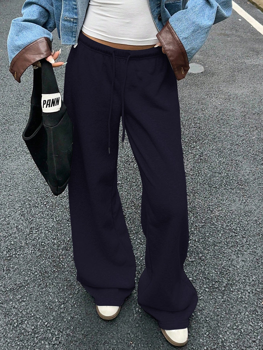 Damen bequeme Sweatpants im weiten Schnitt