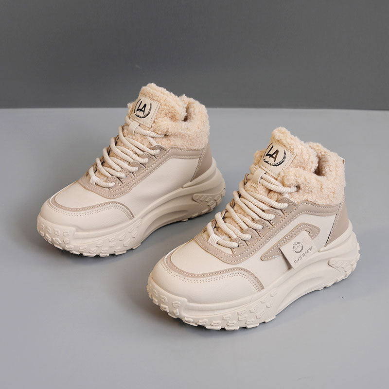 Damen isolierende High-Top Sneakers mit weichem Innenfutter und rutschfester Sohle