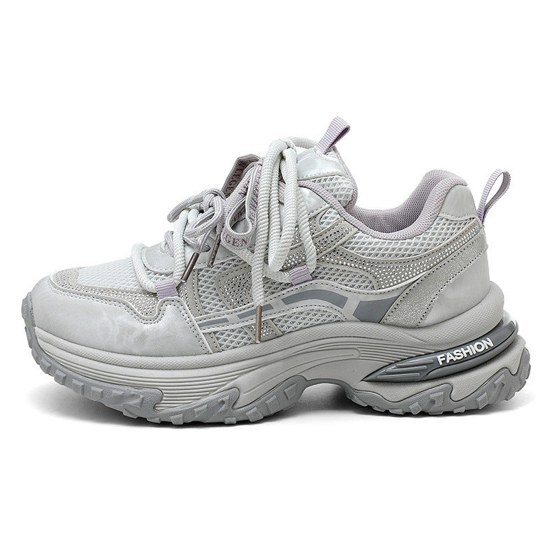 Damen Sportliche Sneakers mit atmungsaktivem Obermaterial und schockabsorbierender Sohle