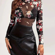 Damen Langarmshirt mit modernem abstraktem Design