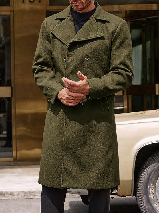 Herren eleganter wendbarer Wollmantel Aliams