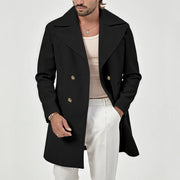 Herren eleganter Doppeltknopf-Mantel Aliams