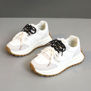 Damen Sportliche Plateau Sneakers mit atmungsaktivem Obermaterial