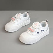 Damen Trendige Plateau-Sneaker mit buntem Schriftzug