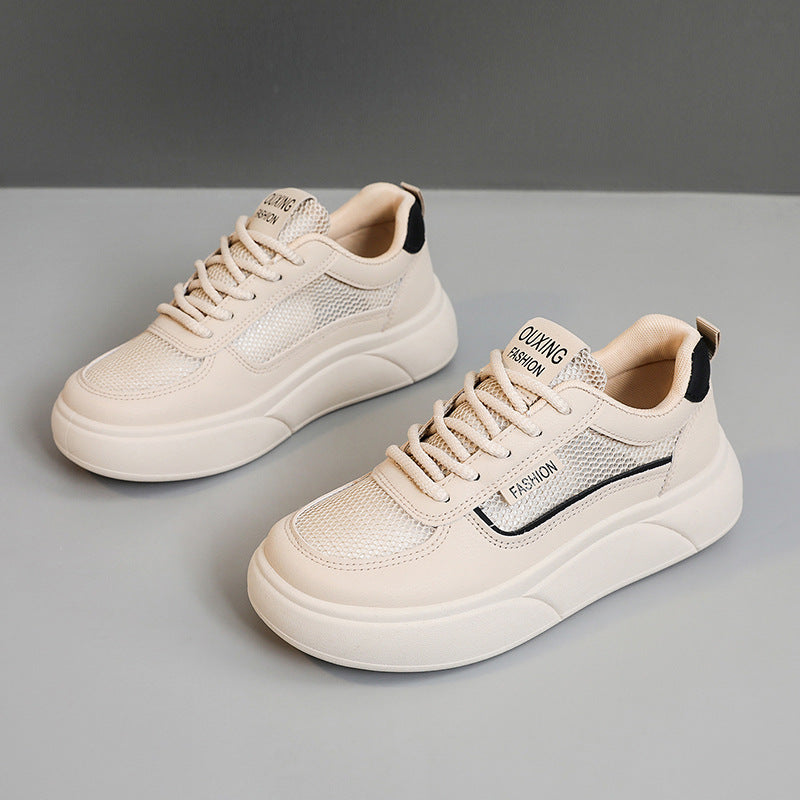 Damen Trend-Sneaker mit atmungsaktivem Mesh-Obermaterial und dämpfender Laufsohle