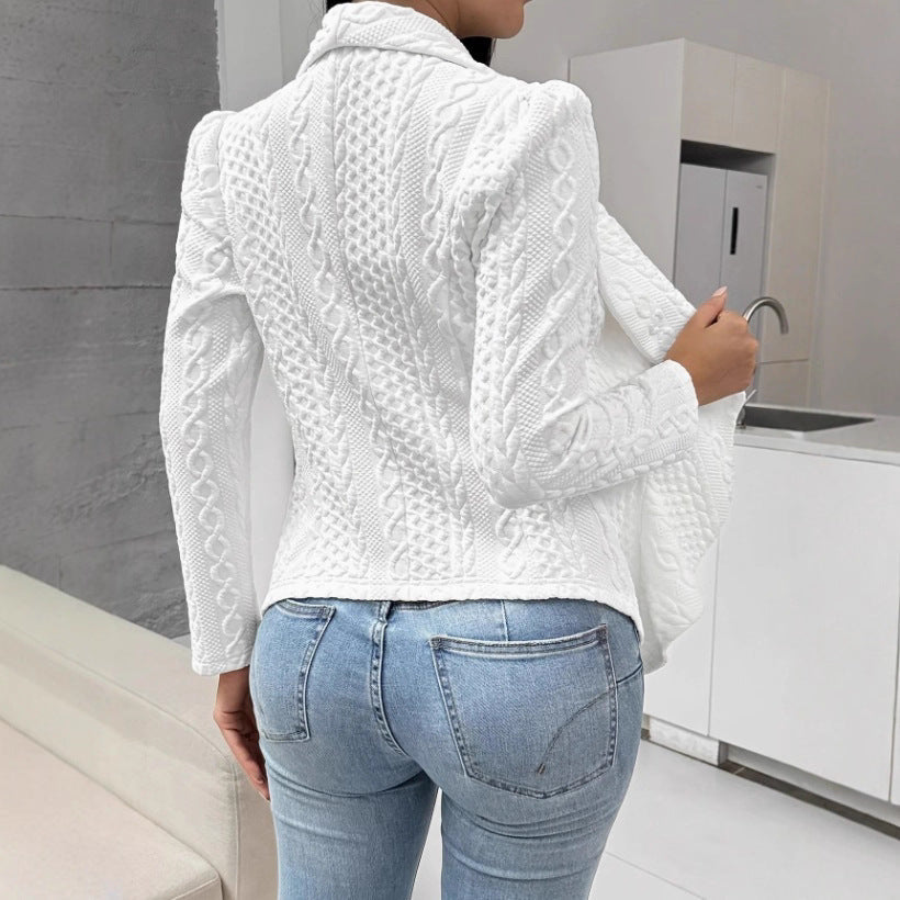 Damen Strukturierte Jacke mit modernem Schnitt