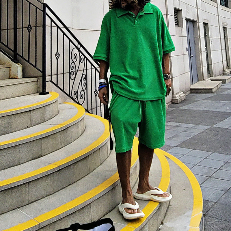 Herren lässiges Oversized T-Shirt mit kurzen Ärmeln Aliams