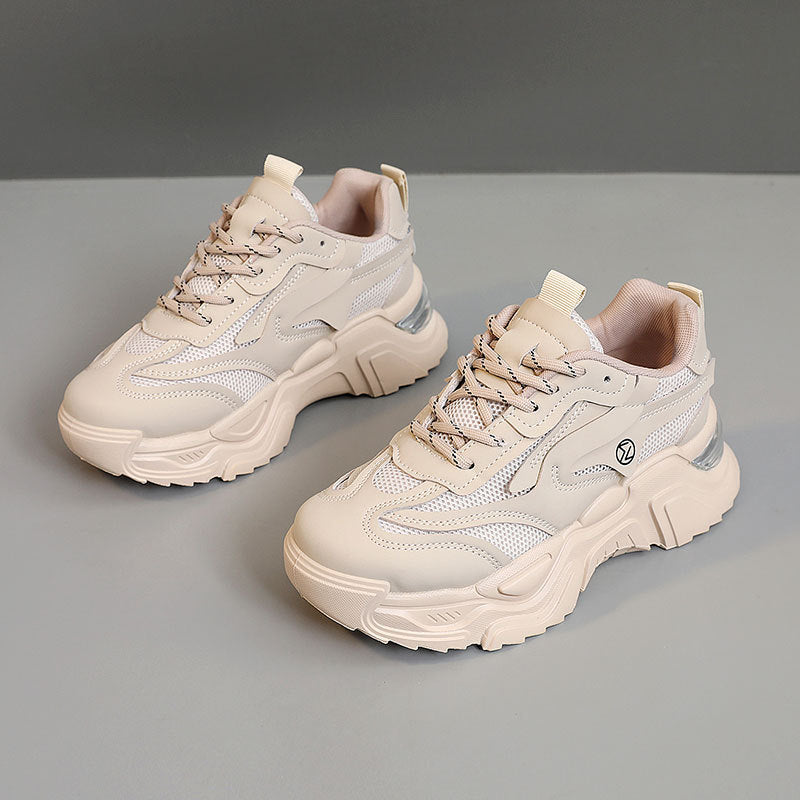 Damen Sportliche Chunky Sneaker mit atmungsaktivem Mesh-Obermaterial