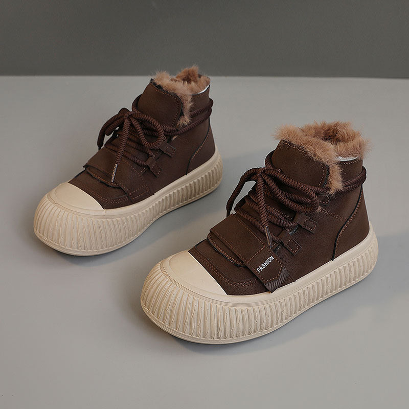 Damen Winter Sneakers mit kuscheligem Fleece-Futter und rutschfester Sohle