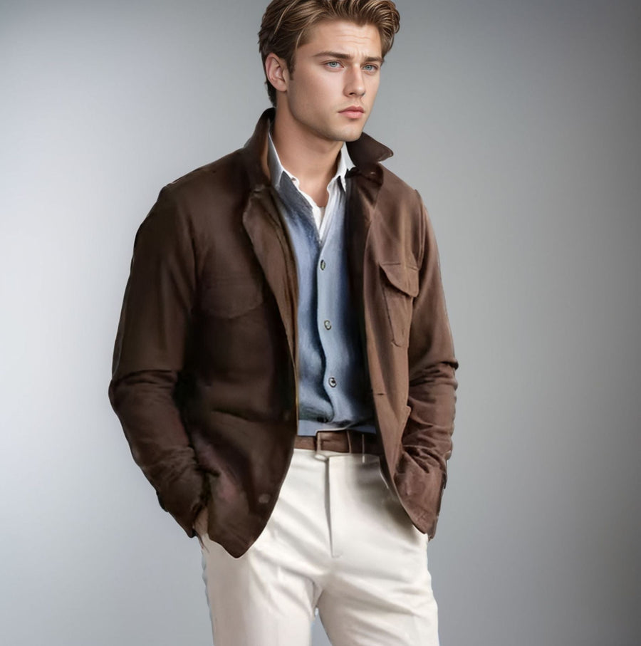 Herren Herbstjacke mit praktischen Taschen Aliams
