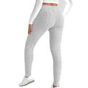 Damen figurbetonte Leggings mit stylish Streifenmuster