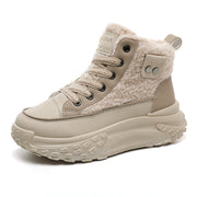 Damen High-Top Sneakers mit warmem Fleece-Futter und rutschfester Sohle