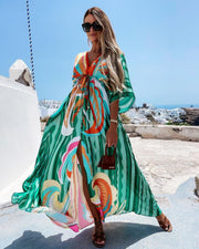 Elegantes Kurzarm Kleid für Schwingende Tänze
