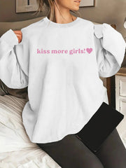 Damen Sweatshirt mit inspirierendem Schriftzug und lässiger Passform