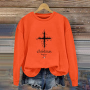 Damen Sweatshirt mit christlichem Motiv und weichem Innenfutter