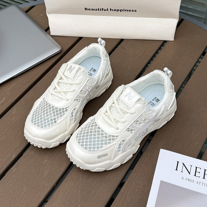 Damen Atmungsaktive Freizeitsneaker mit rutschfester Laufsohle und stabiler Konstruktion