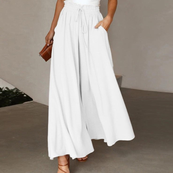 Damen Weite Leinenhose Heidi-Mode