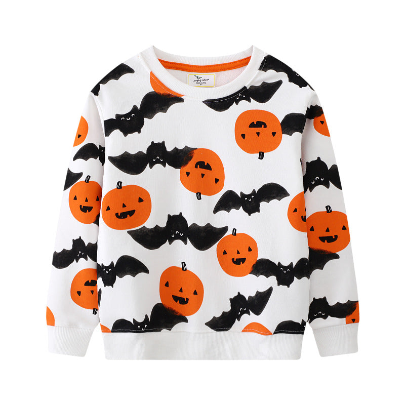 Mädchen Sweatshirt mit niedlichem Halloween-Motiv Drune