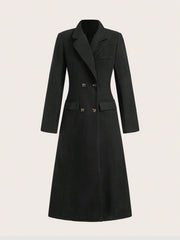 Damen eleganter, taillierter Gehrock mit doppelter Knopfleiste und schickem Revers
